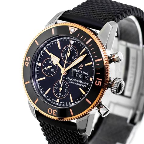 breitling superocean heritage chrono rose gold